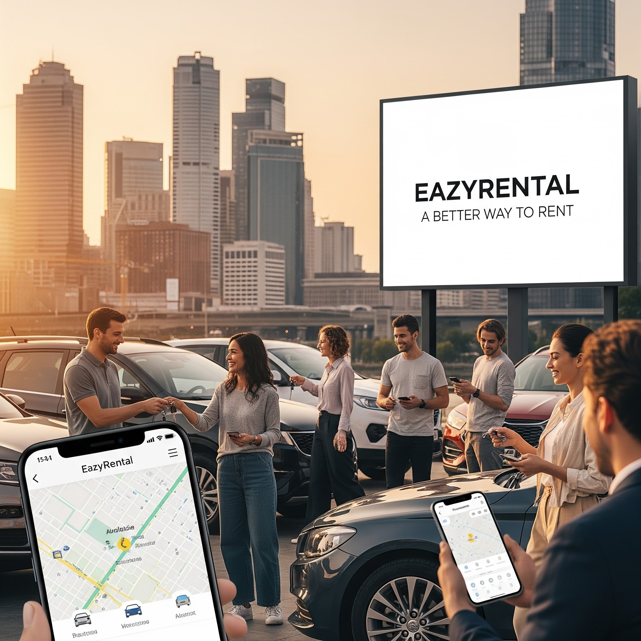 Friends enjoying a road trip in a comfortable car